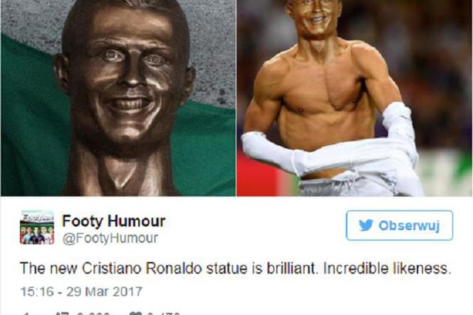 Pomnik Ronaldo podbija internet - najlepsze MEMY