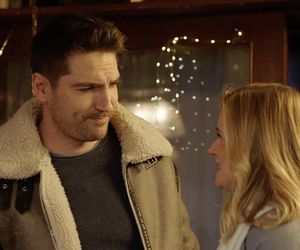 	M jak miłość odc. 1858. Sylwester w siedlisku.  Julia (Marta Chodorowska), Dima (Michaił Pszeniczny)