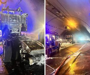 Po pożarze ciężarówki tunel w Lalikach zamknięty przez tydzień. Wyznaczono objazdy