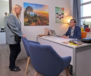 Pierwsza miłość, odcinek 4057: Emilka (Anna Ilczuk), Fryderyk (Andrzej Kłak)