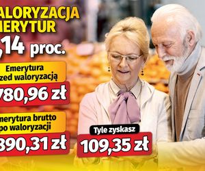 Waloryzacja emerytur 6,14 proc.