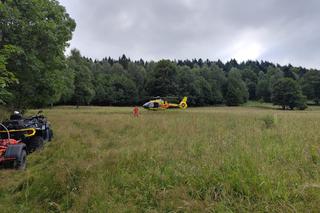 Paralotniarsa spadła z wysokości w Szczyrku