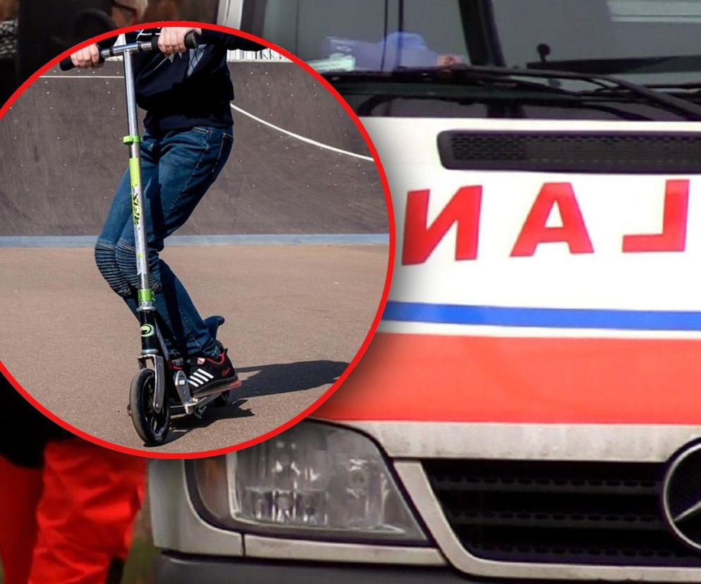 14-latek na hulajnodze potrącił małą dziewczynkę. 5-latka w szpitalu