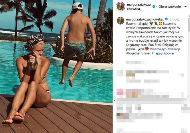 Małgorzata Kożuchowska pokazuje zgrabne ciało w bikini. Co za figura!