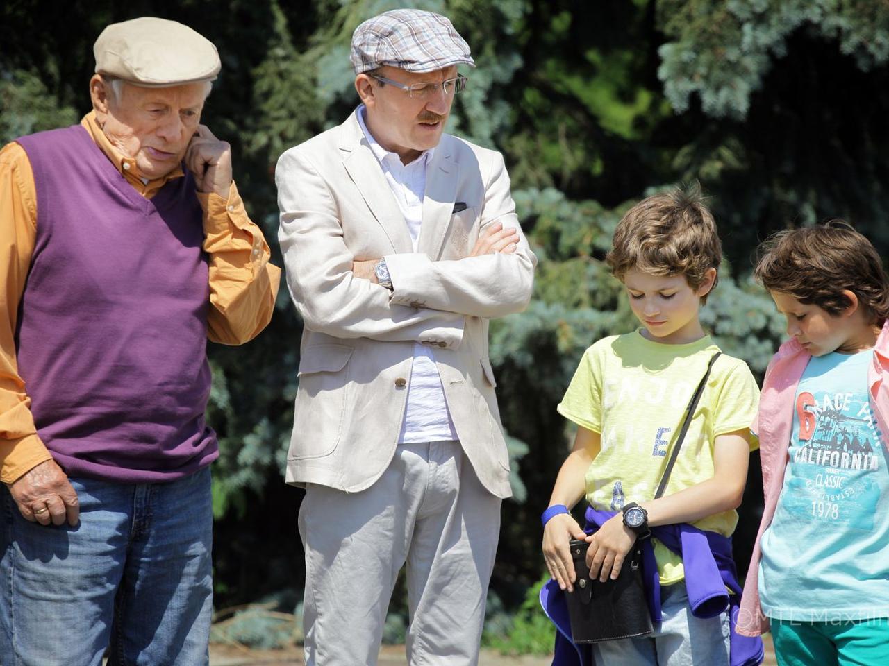 M jak miłość. Antek Kolęda (Jakub Jankiewicz), Mateusz Mostowiak (Krystian Domagała), Jerzy Kolęda (Artur Barciś), Lucjan (Witold Pyrkosz)