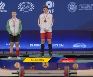 Mistrzostwa Europy U15 w Podnoszeniu Ciężarów w Mołdawii. Igor Garbowski z Piekar Śląskich z dwoma medalami