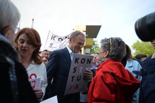 Prezentacja muralu Konstytucja w Warszawie