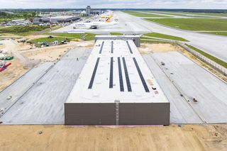 Budowa nowej bazy służb utrzymania lotniska w Pyrzowicach 