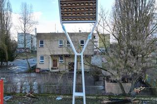 Wieża dla jaskółek w Szczecinie. Ważna budowla na osiedlu Zawadzkiego-Klonowica.