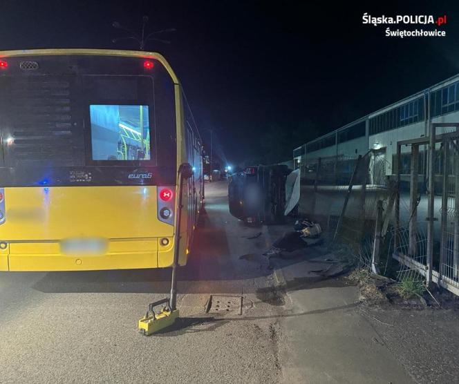 Świętochłowice: kierowca spowodował kolizję z autobusem