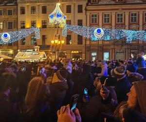 Ale blask! Choinka we Wrocławiu już świeci! Świątecznie rozświetliła cały Rynek [ZDJĘCIA]