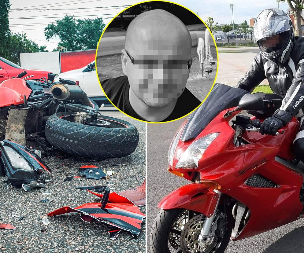 Motocyklista zawadził się o słupek i zginął uderzając w zaparkowany samochód