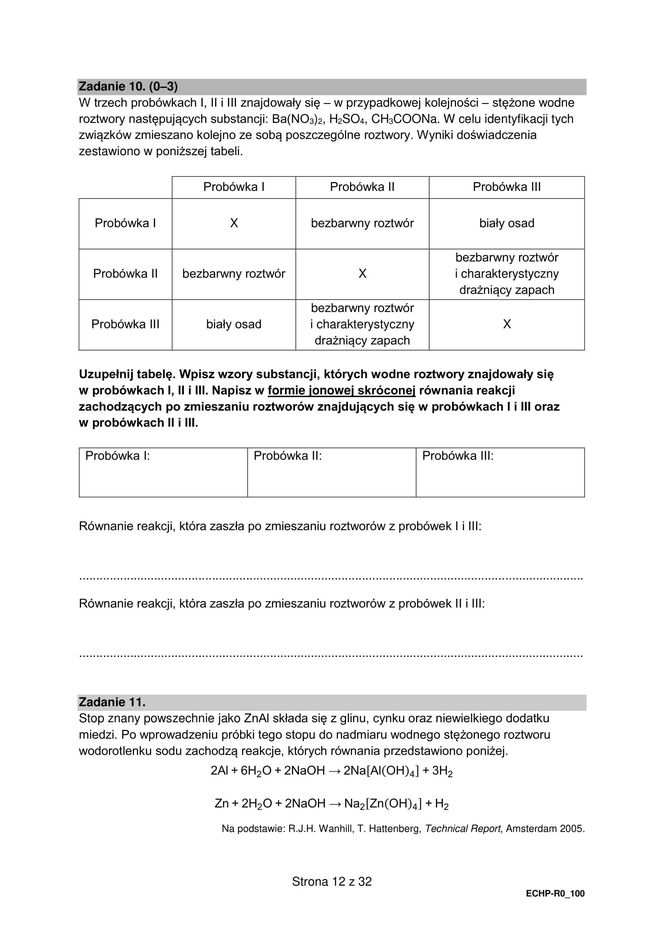 Matura 2025 chemia rozszerzona - arkusz CKE 16.05.2025 - Formuła 2015