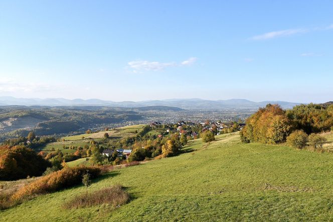 Widok ze "Ślimaka" - Wola Krogulecka