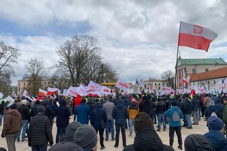 Protest górników w Lublinie