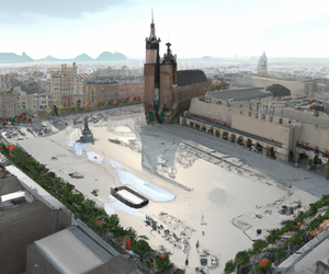 Tak będzie wyglądać Kraków w przyszłości? Oto wizualizacje Sztucznej Inteligencji