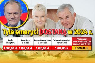 Tyle emeryci dostaną w 2024 r. 