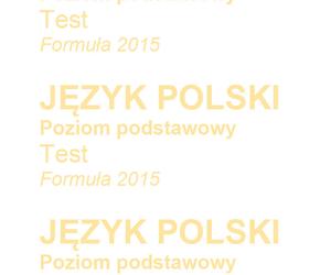 Matura z języka polskiego 2023 - stara formuła (TEST)