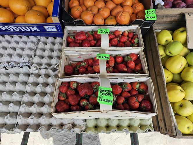 Ceny truskawek na podkarpackiem bazarku