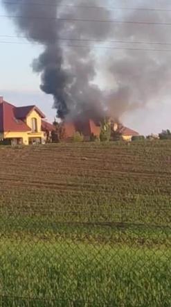 Pożar domu w Grębocinie [GALERIA]