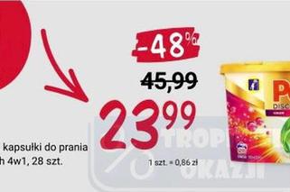 Kapsułki do prania tkanin kolorowych 4w1, Persil – 23,99 zł/28 szt. 