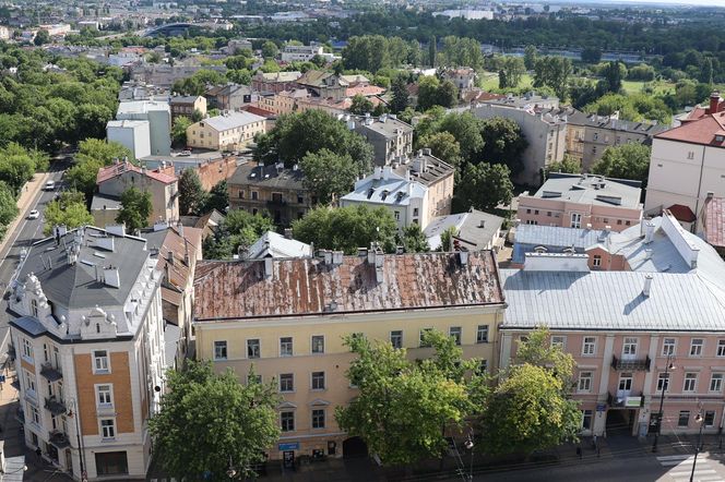 Panorama Lublina z najwyższego punktu widokowego w mieście - Wieży Trynitarskiej