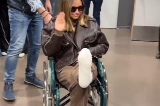 Julia Wieniawa na wózku inwalidzkim