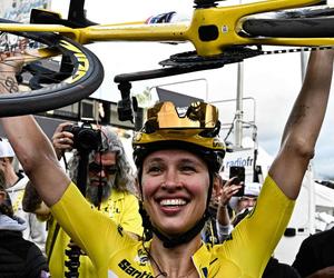 Katarzyna Niewiadoma podczas Tour de France mogła liczyć na wsparcie męża. To znany sportowiec