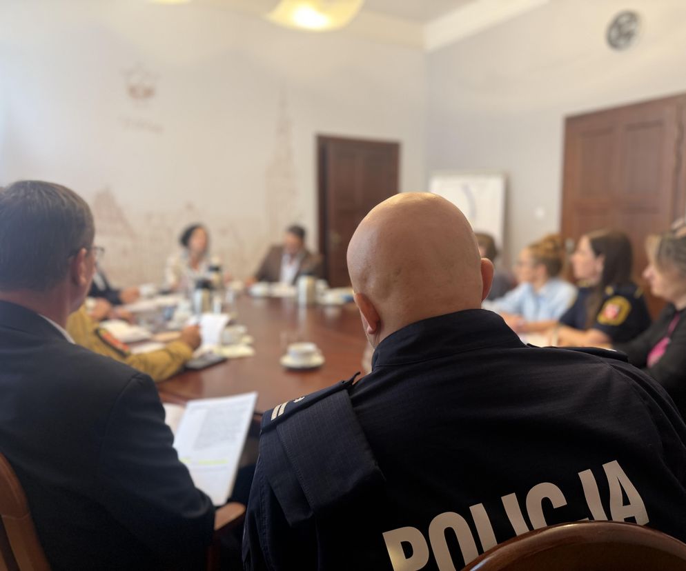 Spotkanie zespołu zarządzania kryzysowego w Elblągu