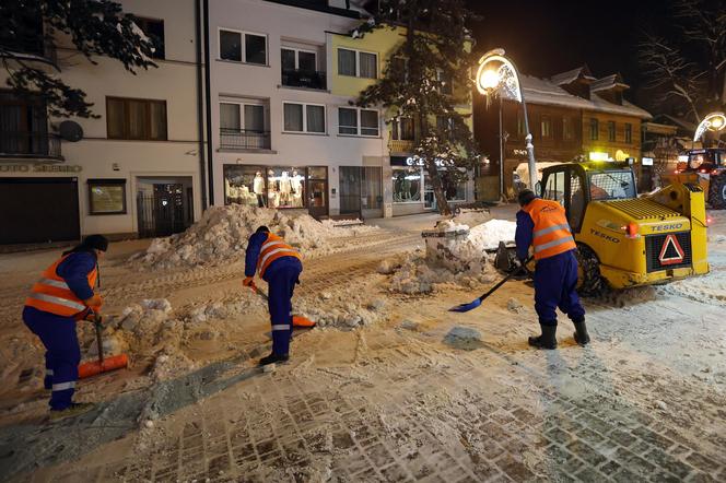 Wywóz śniegu z Zakopanego