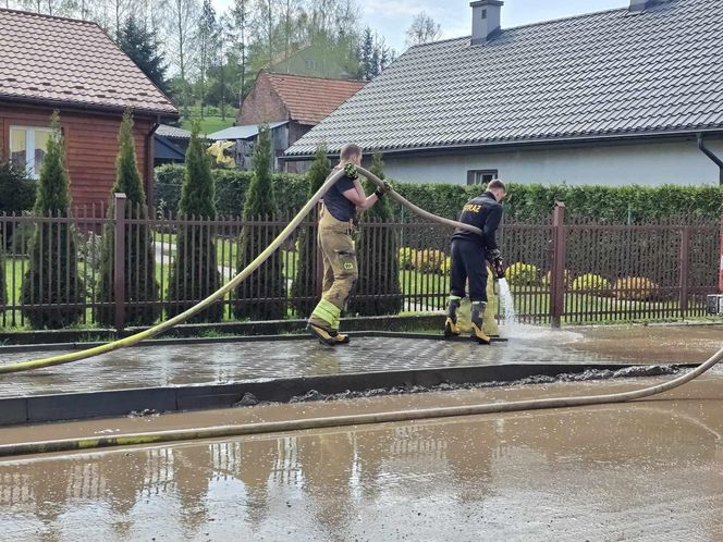 Pawłosiów po powodzi.