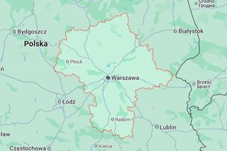 Całe wojewódzwo mazowieckie