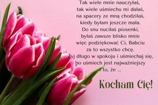 Piękne kartki na Dzień Babci z życzeniami