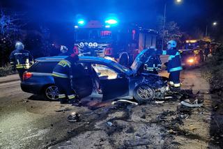 Wypadek na ul. Bartąskiej w Olsztynie. Trzy osoby w szpitalu