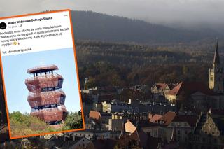 Wieża w Wałbrzychu budzi kontrowersje. Wygląda jak kebab