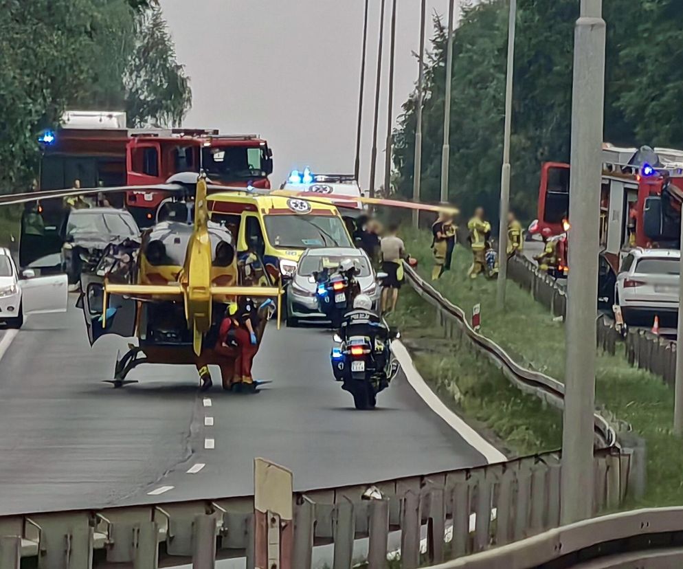 Tragiczny w skutkach wypadek na trasie DK86 w Katowicach
