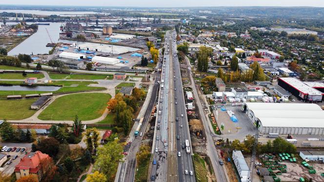 Przebudowa Estakady Pomorskiej - październik 2021