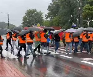 Protest maszynistów kolejowych w Śląskiem