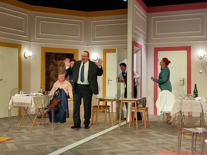 Spektakl "Prezent urodzinowy" w Teatrze Żeromskiego w Kielcach - próba