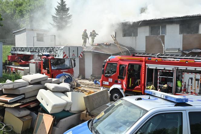 Tragiczny pożar w Bydgoszczy. Nie żyje kobieta i dziecko