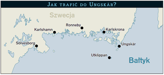 Zakamarki Bałtyku: Ungskär - bliżej w szkiery się nie da - mapa