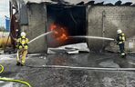 Pożar przetwórni opon pod Lubartowem! Mieszkańcy proszeni o pozostanie w domach