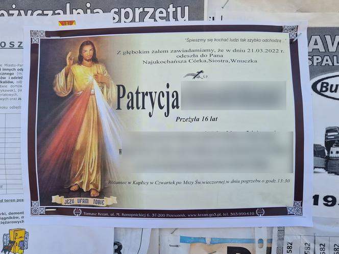 Patrycja powiesiła się na winogronie