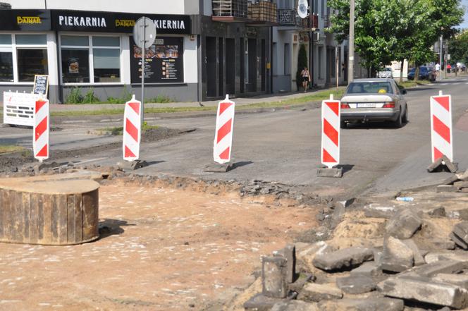 Roboty drogowe i utrudnienia na Dolnej Kamiennej w Skarżysku