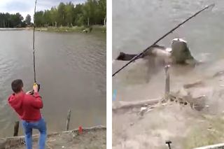 Sum gigant złowiony na Podkarpaciu. Są nagrania!