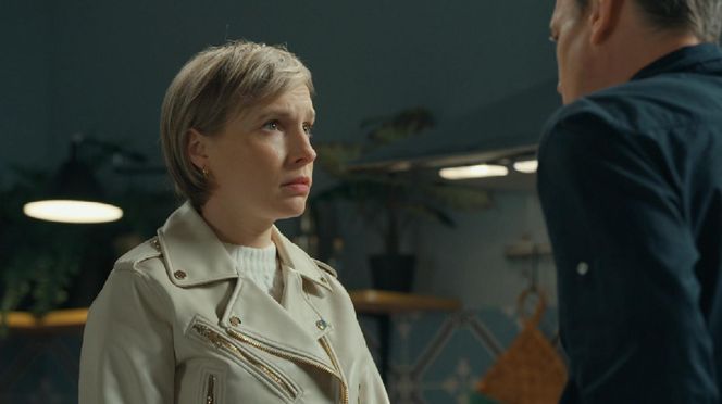 Barwy szczęścia, odcinek 3151. Sonia (Weronika Nockowska), Stefaniak (Paweł Ławrynowicz)