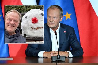 Donald Tusk pokazał zdjęcie z bałwankiem. Wybuchła afera na całą Polskę! Wszystko przez nos z papryki 