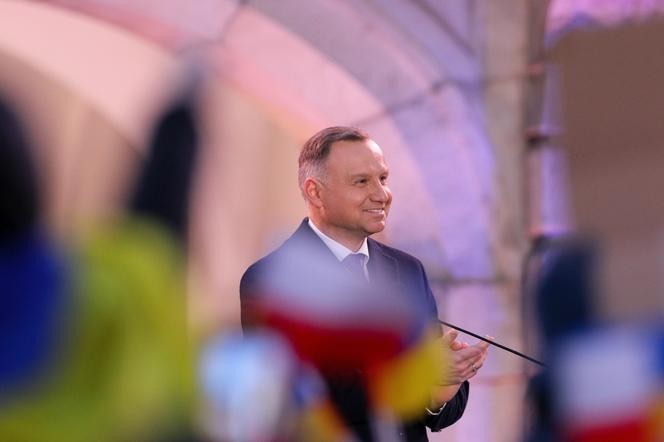 Wystąpienie Wołodymyra Zełenskiego na Zamku Królewskim w Warszawie