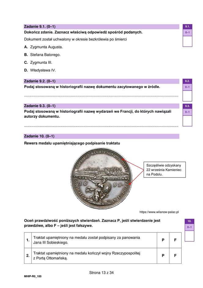 Matura historia 2025: Odpowiedzi i arkusze CKE [19.05.2025] nowa formuła 2023	