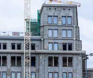 Gmach Banku Gospodarstwa Krajowego w Warszawie w trakcie remontu